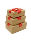 Коробка картон 22 х15 х9,5 см набор 3 шт с лентой  HS-61-65,74,76
