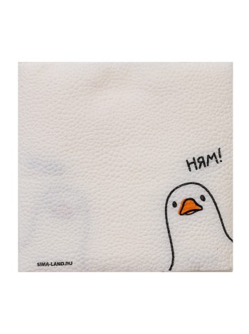 Салфетка 24 х24 см 20 шт Гусь однослойные