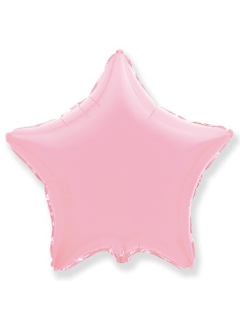 Фольга шар Звезда 9"/23 см металлик Pink 1шт Испания Flexmetal 1204-0772