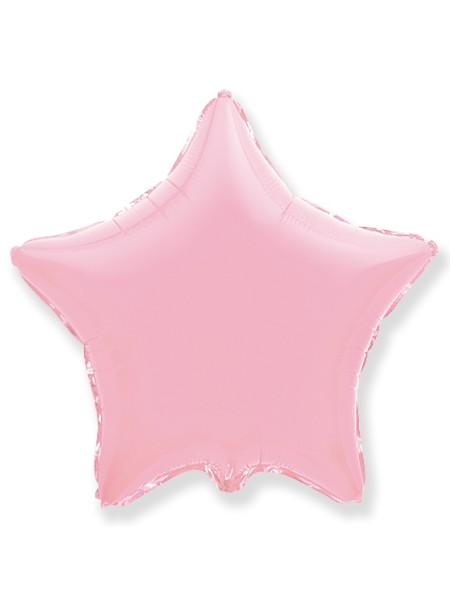 Фольга шар Звезда 9"/23 см металлик Pink 1шт Испания Flexmetal 1204-0772