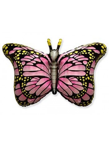 Фольга шар Бабочка крылья розовые 22"/55 см 1 шт Испания