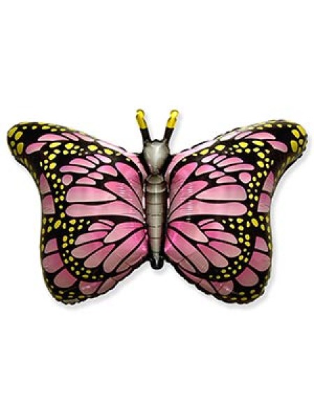 Фольга шар Бабочка крылья розовые 22"/55 см 1 шт Испания