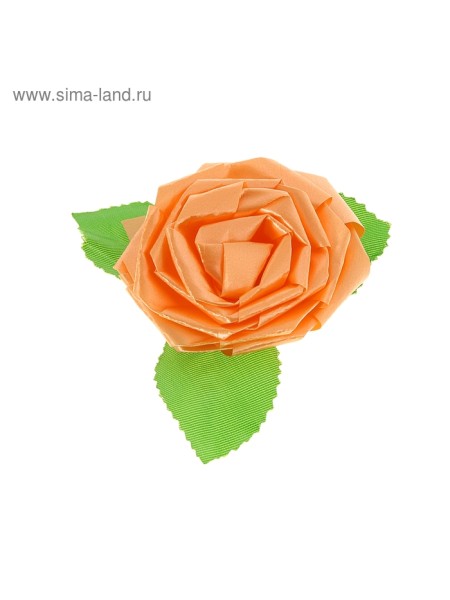 Бант-роза №6 оранжевый