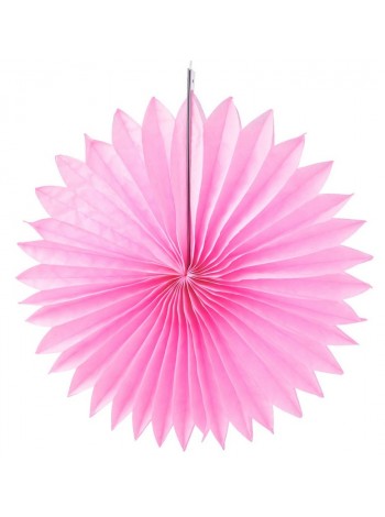 Фант подвеска бумажная 25 см цвет нежно-розовый