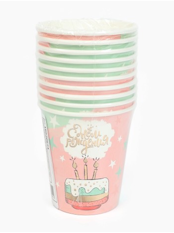 Стакан бумага 10 шт 250 мл С ДР