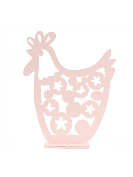 Курица сувенир 20 х 17 см цвет розовый