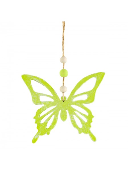 Бабочка подвесная 12 х 10 см цвет зеленый