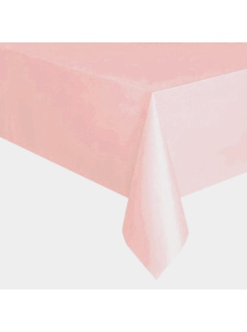 Скатерть 137 х183 см цвет светло-розовый полиэтилен HS-17-1