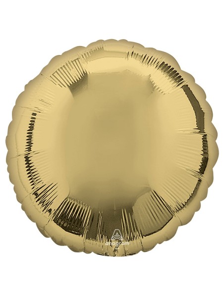 Фольга шар Круг 19"/48 см White Gold ANAGRAM США