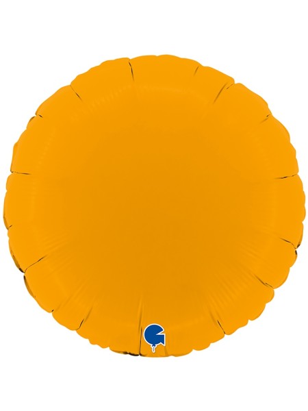 Фольга шар Круг 18"/46 см пастель Matte Mustard Grabo Италия