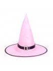 Шляпа Колдунья с диодами цвет розовый