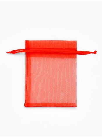 Мешочек органза 9 х12 см цвет красный