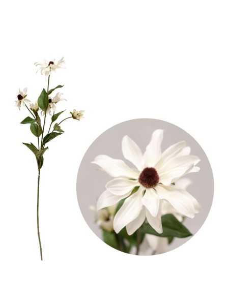Маргаритка 76см цветок искусственный цв белый