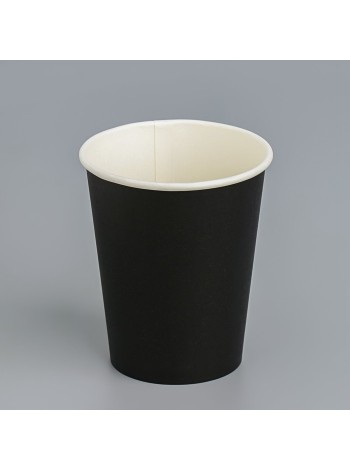 Стакан бумага 10 шт 250 мл d8 см цвет черный