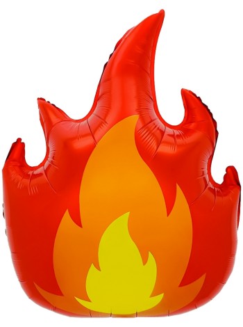 Фольга шар фигура Пламя 30''/76 см  1 шт