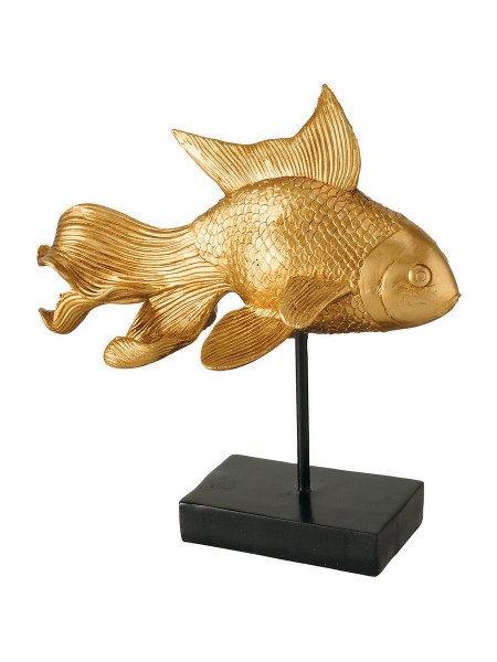 Сувенир Рыба H30 х32 х10 см полирезин цвет золотой арт 2021248