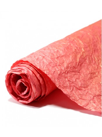 Бумага эколюкс 70 см х5 м 12/00-21 royal цвет розовый коралл с золотом