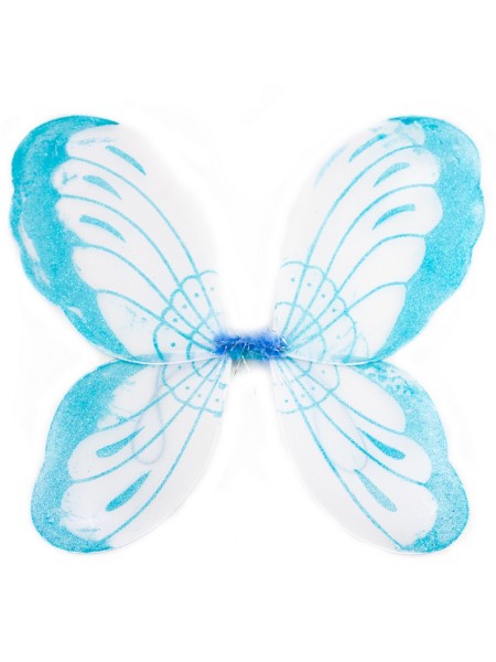 Крылья Воздушная Бабочка Голубой с блестками 40х50 см