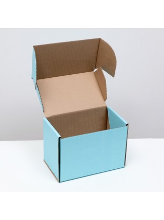 Коробка складная 26,5 х16,5 х19 см цвет голубой