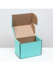 Коробка складная 26,5 х16,5 х19 см цвет мятный