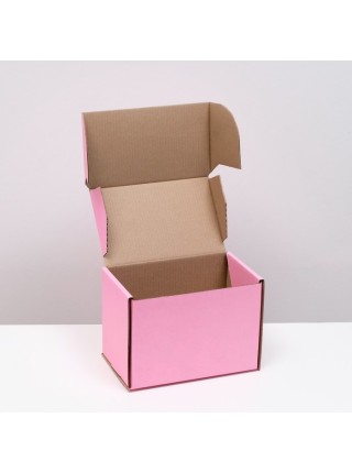 Коробка складная 26,5 х16,5 х19 см цвет розовый