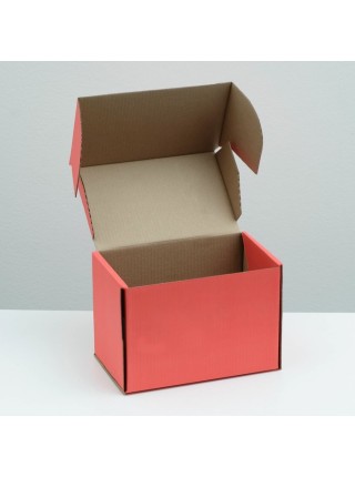 Коробка складная 26,5 х16,5 х19 см цвет красный