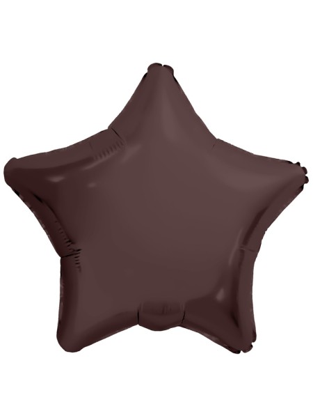 Фольга шар Звезда 18"/46 см Каштан Бохо Aqura Россия