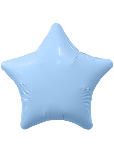 Фольга шар Звезда 18"/46 см Небесный Aqura Россия
