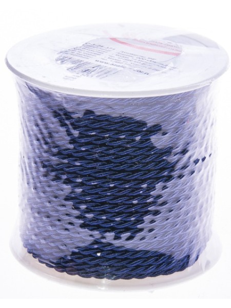 Шнур декоративный 3 мм 25 м цвет темно-синий РС 3-25-371