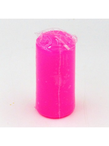 Свеча пеньковая 4 х6 см цвет розовый