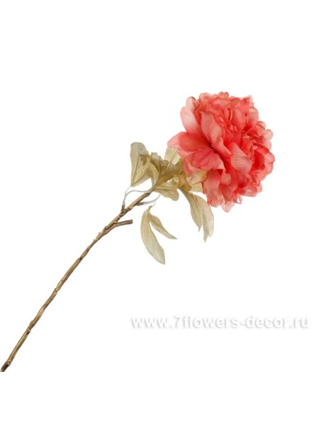 Пион цветок искусственный 63см розовый