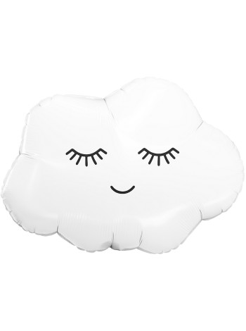 Фольга шар фигура Белое облачко 26"/66 см Aqura Россия