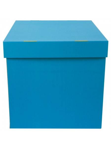 Коробка для надутых шаров 60 х 60 х 60 см цвет голубой