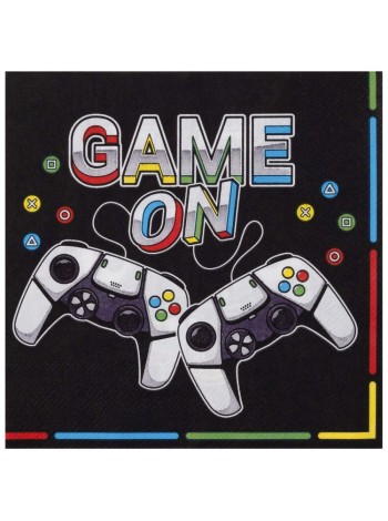 Салфетка 33 х33 см 12 шт GAME ON