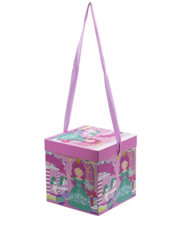 Коробка складная 15 х15 х15 см Принцесса на розовом BOX-120 HS-46-3