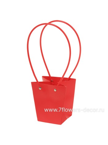 Сумка для цветов 12 х12,5 х8 см цвет красный