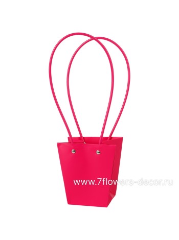 Сумка для цветов 12 х12,5 х8 см цвет фуксия