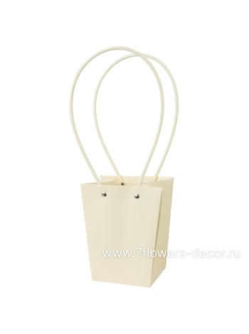 Сумка для цветов 13 х15,5 х9,5 см цвет желтый