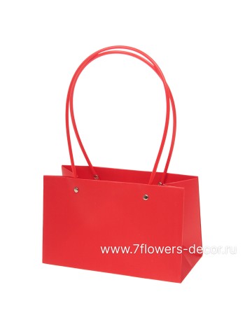 Сумка для цветов 22 х13,5 х10 см цвет красный