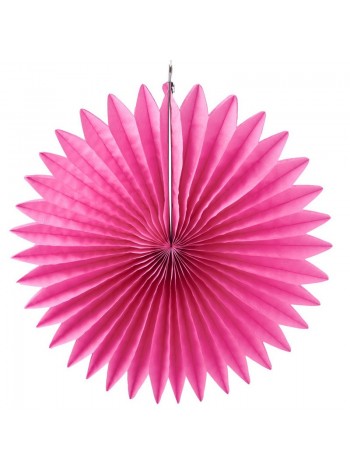 Фант подвеска бумажная 35 см цвет розовый