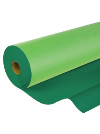 Бумага крафт 60 см х4 кг двухсторонняя цвет темно зеленый/ салатовый