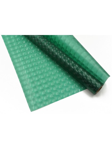 Пленка 58 х10 м цвет зеленый прозрачная 3D 80 мкр