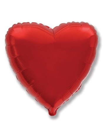 Фольга шар Сердце 18"/46 см металлик красный 1 шт Испания FM