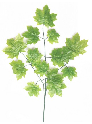 Ветка Клена крупный лист 65 см цвет зеленый HS-0046-1