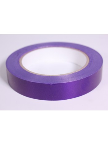 Лента полипропилен 2 см х50 м простая гладкая без тиснения цвет фиолетовый