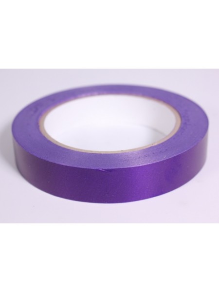 Лента полипропилен 2 см х50 м простая гладкая без тиснения цвет фиолетовый