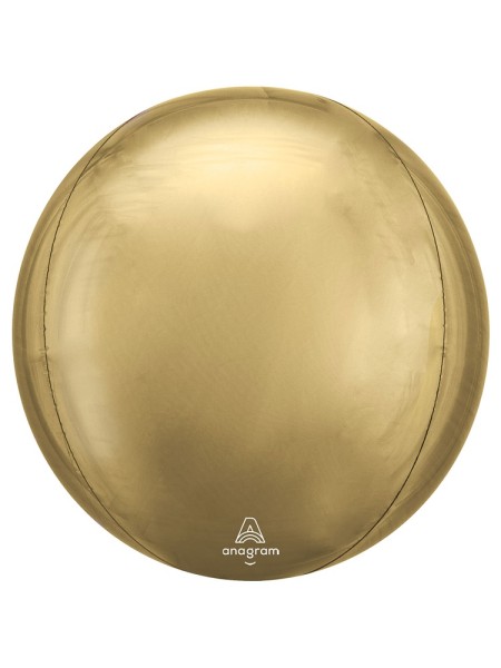 Фольга шар 3D Сфера 16"/40 см Металлик White Gold Anagram