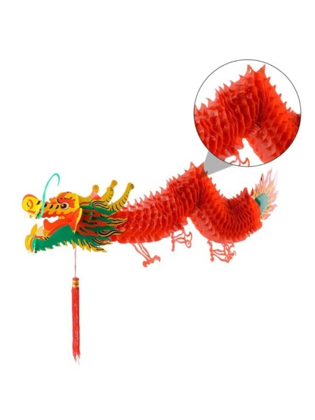 Дракон Китайский 100 см пластик/полиэтилен цвет красный HS-51-3