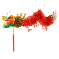 Дракон Китайский 150 см пластик/полиэтилен цвет красный HS-51-4
