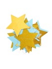 Гирлянда Звезды  240 см цвет голубой/золотой HS-62-2
